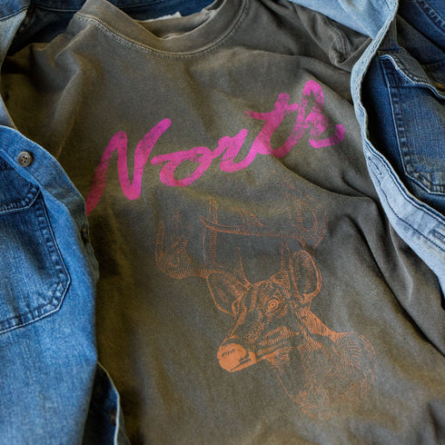 "North" Tee - Heavyweight T-Shirt (Pepper Gray)